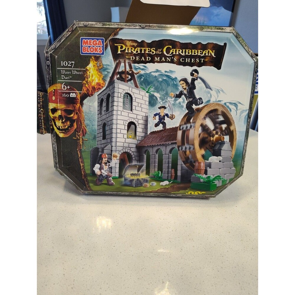 Mega Bloks Pirates of the Caribbean Dead Man's Chest Water Wheel Duel 1027 NEW
